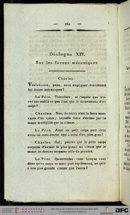 Dialogue XVI / Vierzehntes Gespräch