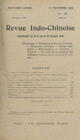 30 Novembre 1906. No. 46