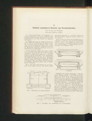 XI Statisch unbestimmte Systeme aus Betonfertigteilen