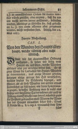 Zweyte Abtheilung