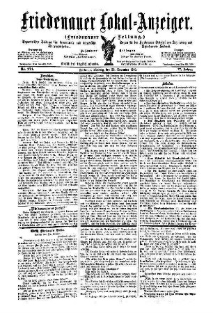 Nr. 274, 22.11.1910