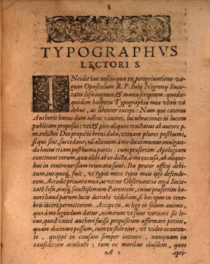R. P. Nigroni Genvensis, Societatis Iesv Presbyteri, Historica Dispvtatio De S. Ignatio Loiola, Eivsdem Societatis Iesv Fundatore, & de B. Caietano Thienaeo, Institutore Ordinis Clericorum Regularium