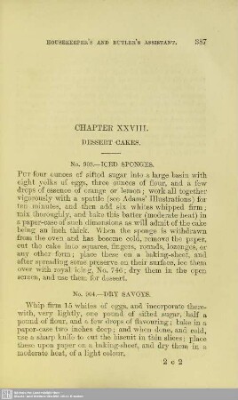 Chapter XXVIII. Dessert Cakes