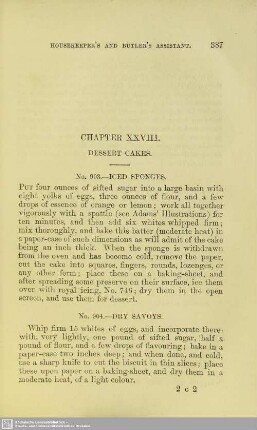 Chapter XXVIII. Dessert Cakes