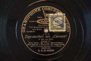 ["Was ist Zigeuners höchste Lust?"] Zigeunerlied [Terzett] aus Carmen, II. Akt / von Bizet