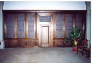 Gedenktafel für die Gefallene im Ersten Weltkrieg 1914 - 1918. Detmold. Marktkirche