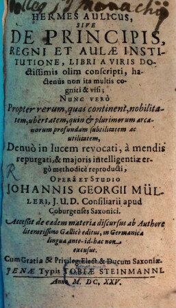 Hermes aulicus