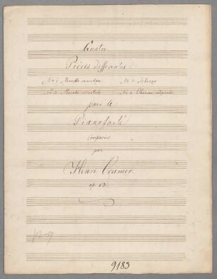 4 Keyboard pieces, pf, op. 43 - BSB Mus.Schott.Ha 9619-2