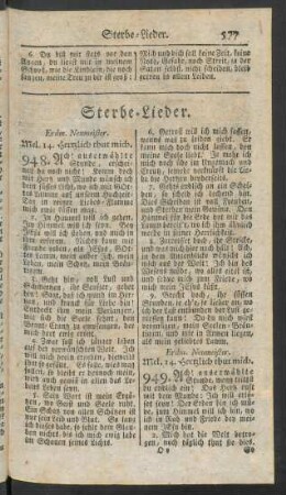 Sterbe-Lieder