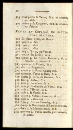 Pieces En Couleur De Differens Maitres
