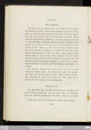 Die Armen.