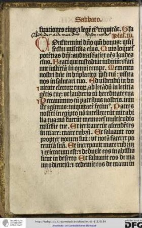 Psalmus cv.