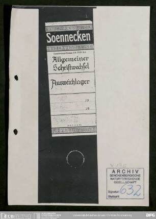 Verwaltung der Ausweichlager