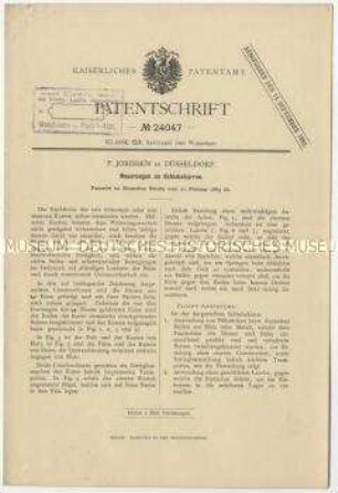 Patentschrift einer Neuerung an Schubkarren, Patent-Nr. 24047