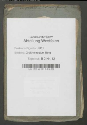 Extrakte der Souveränitätskasse der Grafschaft Steinfurt