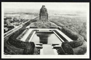 Leipzig. Völkerschlachtdenkmal : Orig. Fliegeraufnahme