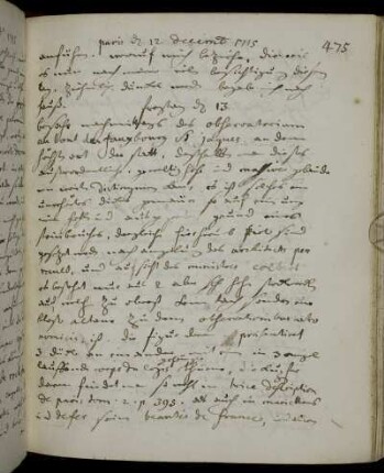 Paris 12. - 17. Dezember 1715
