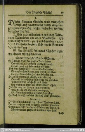 Das Neundte Capitel