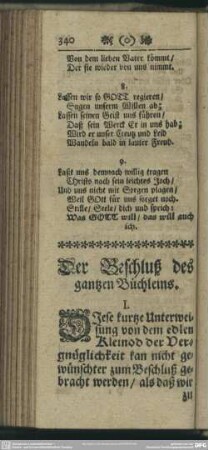 Der Beschluß des gantzen Büchleins