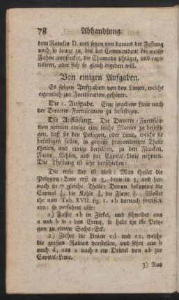 Von einigen Aufgaben.