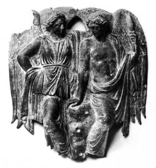 Relief mit Eros und Psyche; von einer Hydria