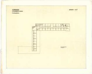 Bestelmeyer, German; Kassel; Altersheim - 3. Obergeschoss (Grundriss)