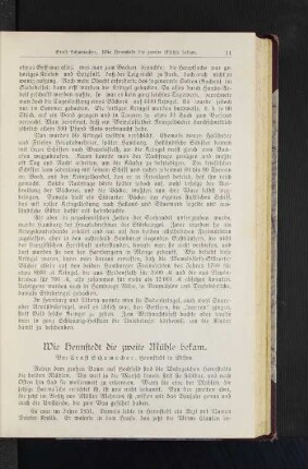 Wie Hennstedt die zweite Mühle bekam.