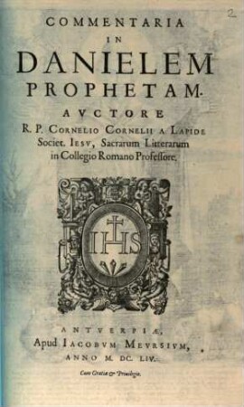 Commentaria In Danielem Prophetam