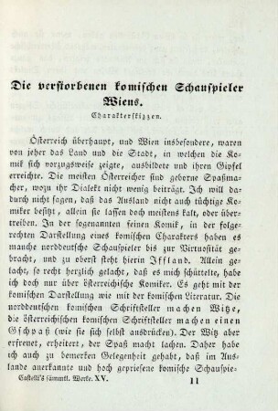 Die verstorbenen komischen Schauspieler Wiens. Charakterskizzen