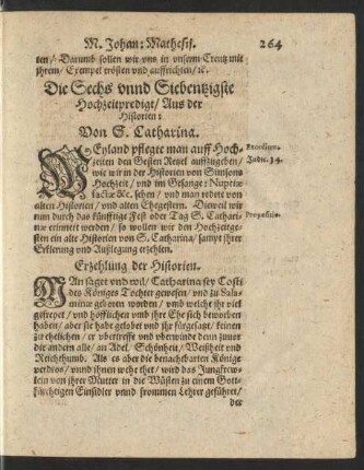 Die Sechs unnd Siebentzigste Hochzeitpredigt/ ...