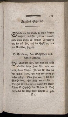 Fünftes Gespräch.