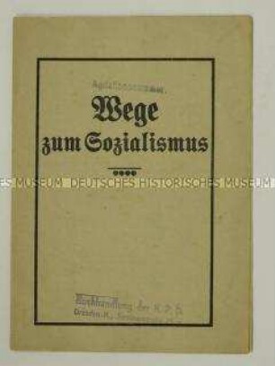 Kommunistische Propagandaschrift zur Sozialisierung