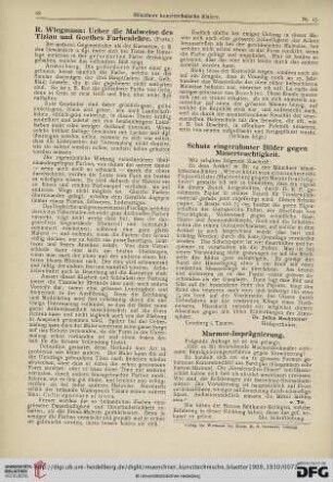 6: Ueber die Malweise des Tizian und Goethes Farbenlehre, [3]
