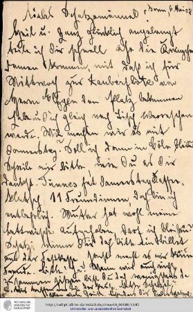 Brief vom 06.05.1907