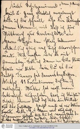 Brief vom 06.05.1907