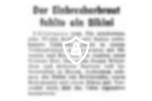 Der Einbrecherbraut fehlte ein Bikini