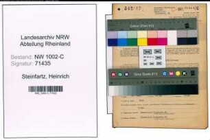 Entnazifizierung Heinrich Steinfartz, geb. 19.08.1902 (Kaufmann)