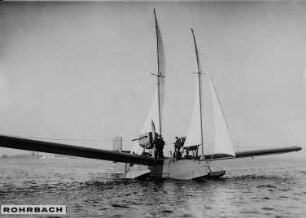 Rohrbach-Flugboot "Ro. III", mit Hilfsbesegelung : Technikgeschichte | Maschinenbau | Verkehrswesen | Luftfahrzeuge | Flugzeuge