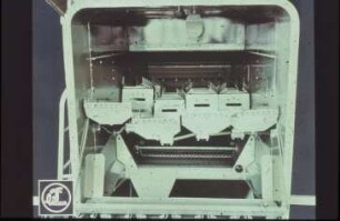 Fotografie: Erntetechnik, Mähdrescher selbstfahrend, Schüttler, Sieb