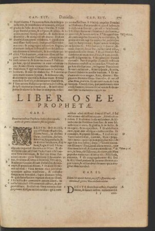 Liber Osee Prophetae.