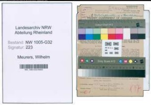 Entnazifizierung Wilhelm Meurers , geb. 09.02.1908 (Sachbearbeiter)