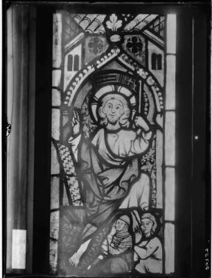 Karlsruhe Schloss - Badisches Landesmuseum Glasmalerei Auferstehung Christi