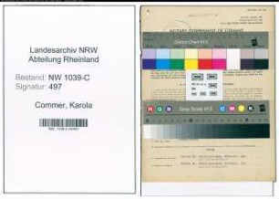 Entnazifizierung Karola Commer , geb. 27.01.1915 (Lehrerin)