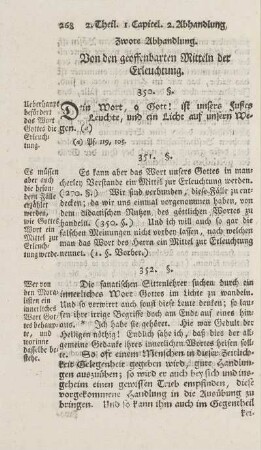 Zwote Abhandlung. Von den geoffenbarten Mitteln der Erleuchtung