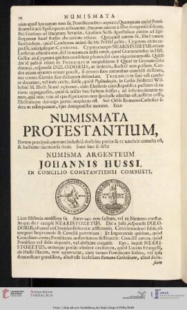 Numismata Protestantium [...]