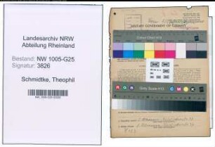 Entnazifizierung Theophil Schmidtke , geb. 06.09.1892 (Handelsvertreter)