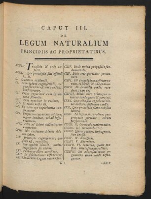 Caput III. De Legum Naturalium Principiis Ac Proprietatibus.