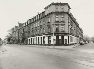 Dresden-Trachau, Leipziger Straße 159. Wohnhaus (um 1895) mit Laden