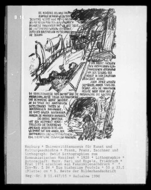 Zwölf Lithographien zum Kommunistischen Manifest — Die bisherige Feudale