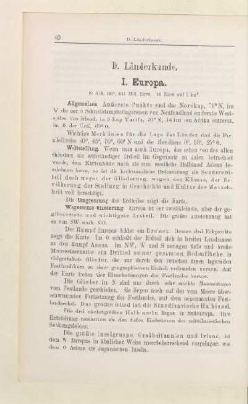 D. Länderkunde